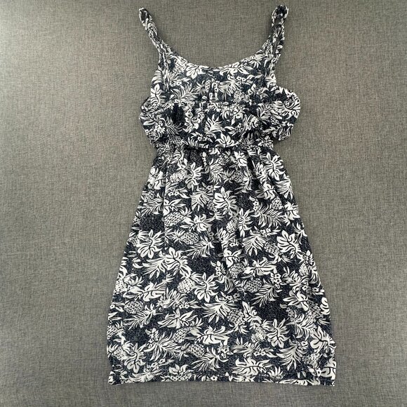 North Shore Sun Dress One Size Pineapples Scoop Neck Adjustable Straps Rayon - Picture 9 of 11